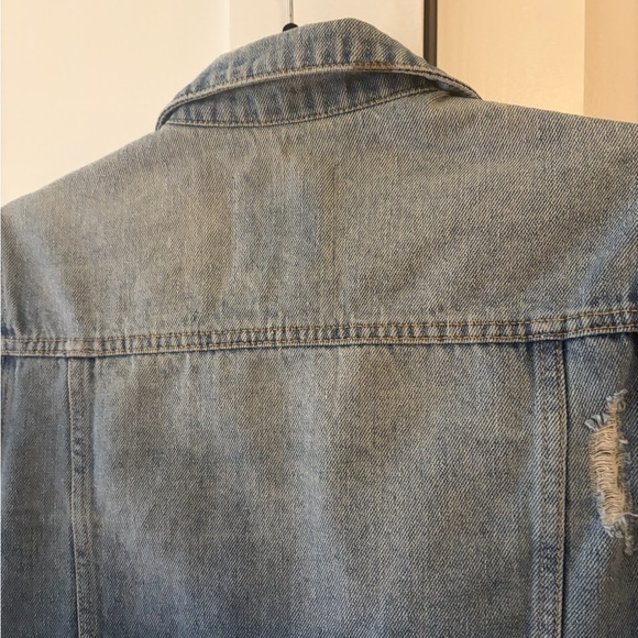 Altar'd State Blue Distressed Jean Jacket - Picture 6 of 6